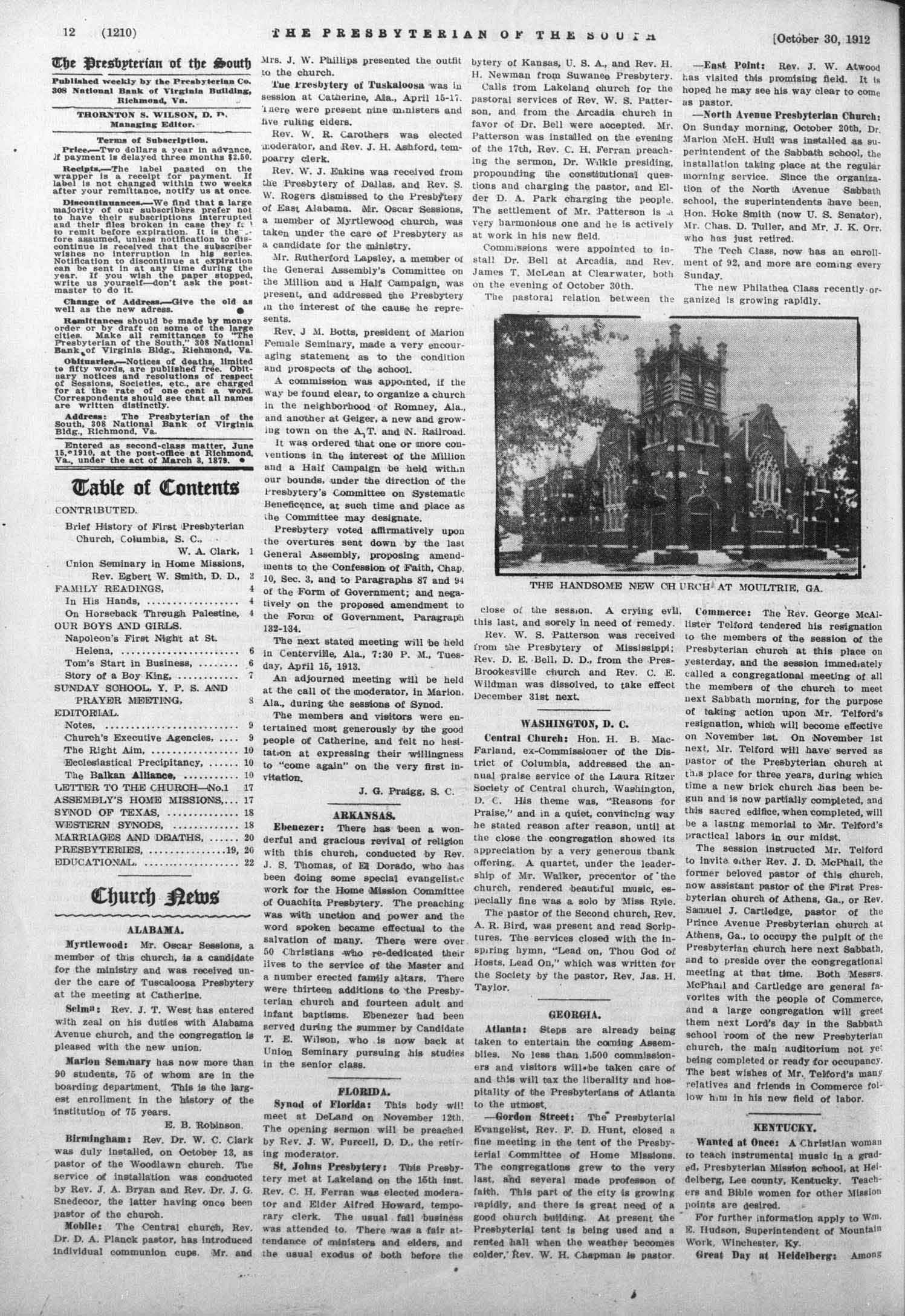 Installs new Woodlawn Pastor